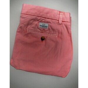 Vineyard Vines Mens 9” Breaker Shorts‎ Size 32 Hot Pink Chino Stretch